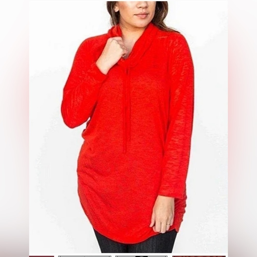 NWT Agnes & Dora Raglan Cowl Neck